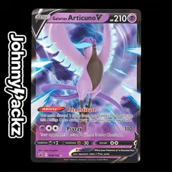 Galarian Articuno V 058/198 - 2021 Chilling Reign Sword Shield Pokemon Card (NM) - Image 1