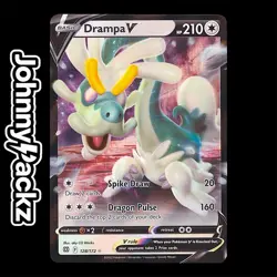 Drampa V 128/172 - 2022 Brilliant Stars Sword Shield Ultra Rare Pokemon Card(NM) - Image 1