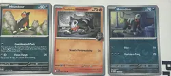 Pokemon TCG Houndour Lot Of 3 Cards Includes 1 Reverse Holo NM Condition - Image 1
