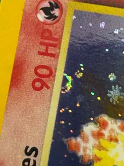 Blaine's Moltres Gym Heroes Holo Rare Card 1/132 (partial Swirl) LP/NM Card - Image 4