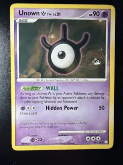 FREE SHIPPING Unown [W] 80/146 Legends Awakened 2008 Uncommon Pokemon Card TCG - Image 1