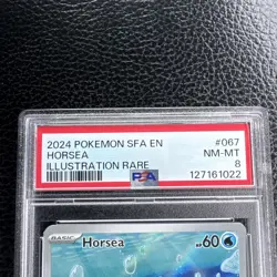 PSA 8 Horsea 2024 Shrouded Fable 067/064 Illustration Rare Pokemon Card - Image 2