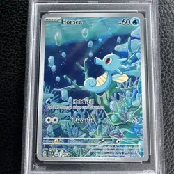 PSA 8 Horsea 2024 Shrouded Fable 067/064 Illustration Rare Pokemon Card - Image 3