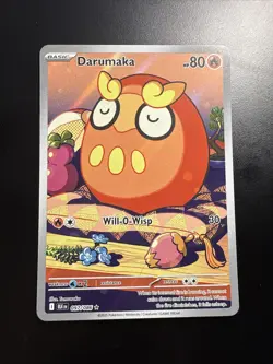 Darumaka Illustration Rare 097/086 Sv Black Bolt Holo Pokemon Card NM - Image 1