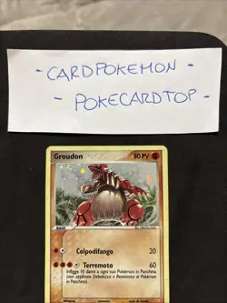 Pokemon Card Groudon 102/101 Ex Leggende Nascoste-Ita-Holo-Swirl-Exc! - Image 2
