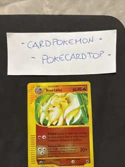 Pokemon Card Ninetales 57/165 -Expedition -Ita-Holo Reverse-Good! - Image 2