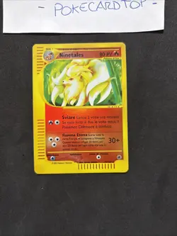 Pokemon Card Ninetales 57/165 -Expedition -Ita-Holo Reverse-Good! - Image 3