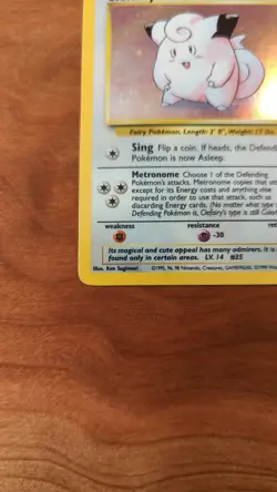 Clefairy 005/102 Base Set Holo Pokemon TCG Lightly Played Vintage Card - Image 5