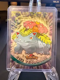 Topps Pokemon Venusaur #03 TV Animation Edition Non Foil Card - Red Logo - NM - Image 1