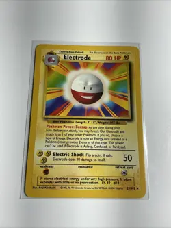 Electrode 021/102 Base Set Regular Pokemon Card TCG - Image 1