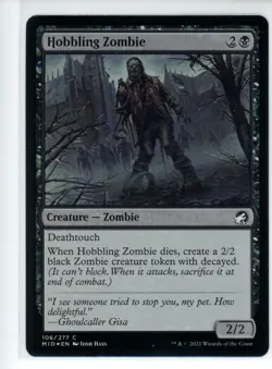 HOBBLING ZOMBIE Midnight Hunt FOIL #106 MID(NM+)(MTG) - Image 1