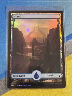 Magic the Gathering MTG Amonkhet ISLAND #251 Foil - Image 1
