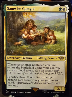 Samwise Gamgee Lord of the Rings Universes Beyond Magic the Gathering MtG NM - Image 1