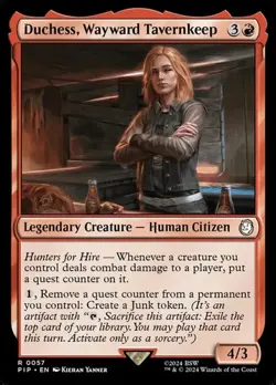 Duchess, Wayward Tavernkeep - Foil PIP NM MTG - Image 1
