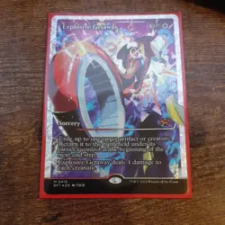 Explosive Getaway Fracture Foil Showcase Mythic Aetherdrift MTG - Image 1