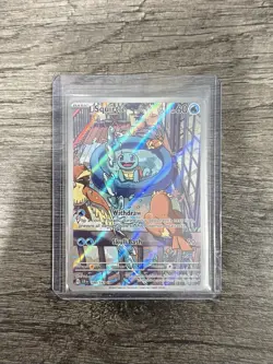 Pokemon TCG Stellar Crown Squirtle Illustration Full Art Card 148/142 - Image 1