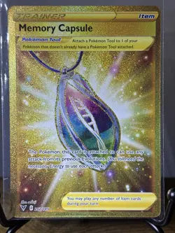 Pokemon TCG Memory Capsule 202/185 Vivid Voltage Gold Secret Rare NM - Image 1