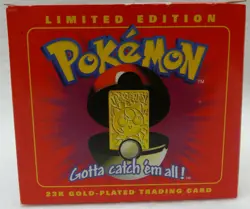 Brand New RARE Limited Edition Jigglypuff Pokemon 23k Gold Plated Trading Card - Image 3