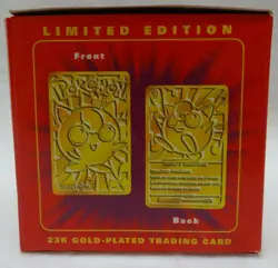 Brand New RARE Limited Edition Jigglypuff Pokemon 23k Gold Plated Trading Card - Image 4