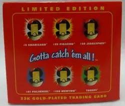 Brand New RARE Limited Edition Jigglypuff Pokemon 23k Gold Plated Trading Card - Image 5