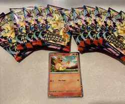 Pokemon Ascended Hero’s 12x Booster Pack Lot With Charmander Promo - Image 1
