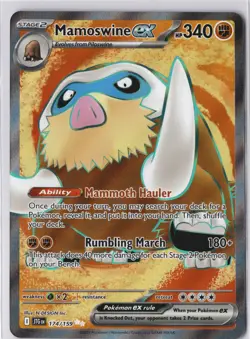 Mamoswine ex FULL ART JTG Journey Together 174/159 Pokemon Card NM - Image 1