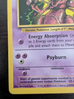Pokemon TCG Mewtwo Wizards Black Star Promos 14 Regular Promo - Image 4