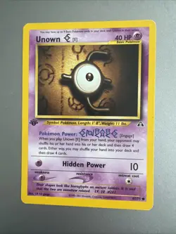 Unown E - Neo Discovery - 1st Edition - 67/75 - Pokemon - Vintage 2001 - Image 1