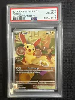 💥Pokemon - Plusle - 193/182 - Illustration Rare - Paradox Rift - PSA 10💥 - Image 1