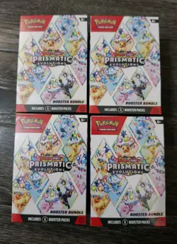 🔥Pokemon TCG Prismatic Evolutions Booster Bundle New Factory Sealed 4 BUNDLES🔥 - Image 1