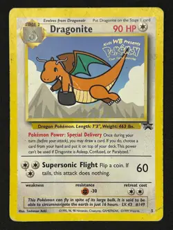 Pokemon TCG Dragonite 5 Black Star Promo Regular ⭐ PLAYED ⭐ - Image 1