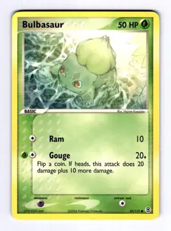 Bulbasaur - 055/112 FireRed & LeafGreen #55 (2004) Common NM Pokemon - Image 1
