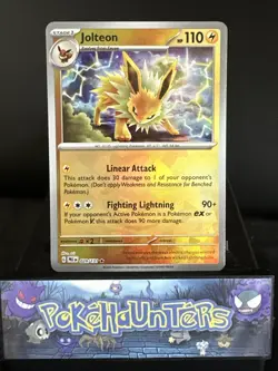 Pokemon Card Jolteon 029/131 Prismatic Evolutions Pokeball Reverse Holo Rare NM - Image 1