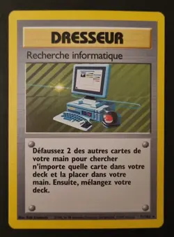 Carte Pokemon Recherche informatique 71/102 Set de base Fr - CGA Grading 8,5/10 - Image 1