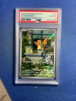 2023 POKEMON SVP EN-SV BLACK STAR PROMO #044 CHARMANDER PSA 8 - Image 1