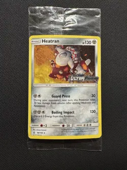 Pokemon Heatran 88/156 (prerelease) Alternate Art Promo Ultra Prism Stamp Sealed - Image 1