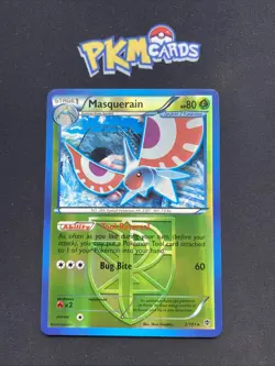 Pokemon TCG Masquerain Plasma Blast 2/101 Reverse Holo Rare LP. - Image 1