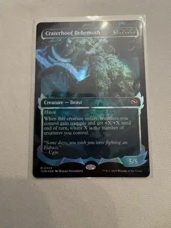 MTG - [FOIL] Craterhoof Behemoth (Showcase) - Tarkir: Dragonstorm - Image 1