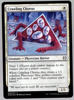 Crawling Chorus 008/271 Common Foil All Will Be One MTG Near Mint - Image 1