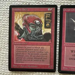 MTG Ironclaw Orcs and Orcish Oriflamme Cards Set Beta Limited Edition Magic - Image 2