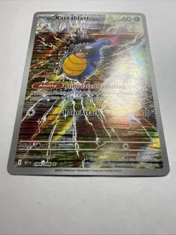 Pokemon TCG Karrablast 094/086 Black Bolt Illustration Rare Card Sv: Black - Image 2