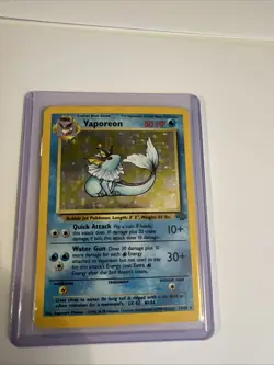 1999 Pokemon Vaporeon Holo Jungle 12/64 - Image 1