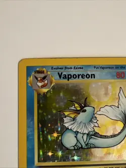 1999 Pokemon Vaporeon Holo Jungle 12/64 - Image 4