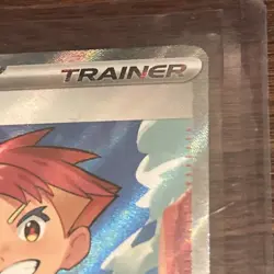 Pokemon TCG Crispin Full Art Trainer Holo Card 164/142 Stellar Crown Ultra Rare - Image 4