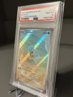 Pokemon TCG Squirtle Scarlet & Violet 151 Card 170/165 Psa 10 English Edition - Image 3