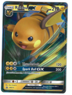 Pokemon TCG Raichu GX SM213 SM Hidden Fates Tin Black Star Promo Holo - Image 1