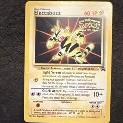 Pokemon TCG Electabuzz Black Star promo from WB Pokemon the first movie - Image 1