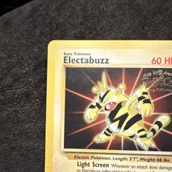 Pokemon TCG Electabuzz Black Star promo from WB Pokemon the first movie - Image 3