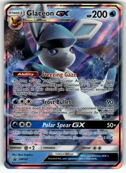 Glaceon GX SM147 SM Promos LP- Pokemon Card TCG - Image 1