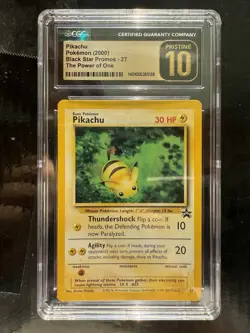 Pokemon Pikachu 27 THE POWER OF ONE Black Star Promo CGC 10 Pristine - Image 1